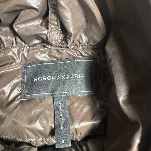 BCBG MaxAzria “Orson” Packable Lightweight Duck Down Puffer Jacket Espresso S - Picture 8 of 15